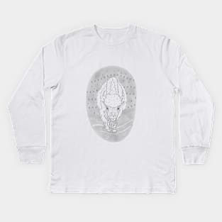 White Buffalo spirit animal Kids Long Sleeve T-Shirt